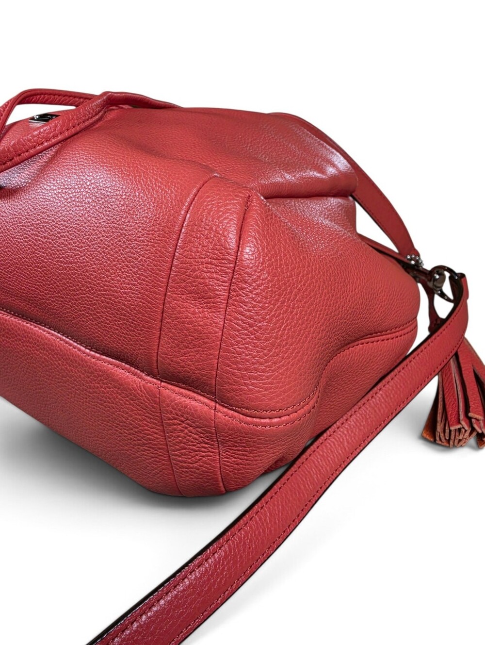 Coach Avery Leather Drawstring Bucket Bag w/ Tassel (Retail $358) - Picture 11 of 16